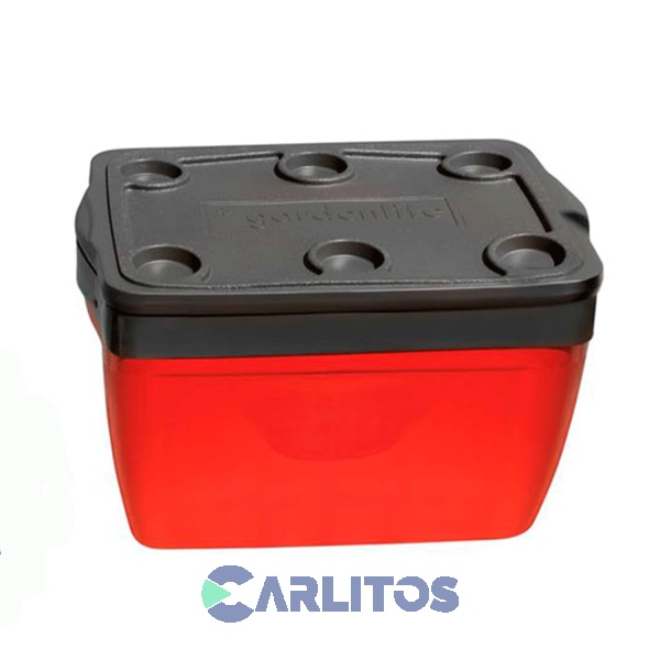 Conservadora Garden Life 65 Litros Rojo Con Gris