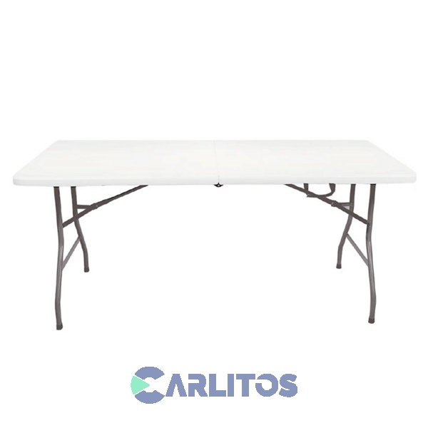 Mesa Plegable Multiuso Garden Life Con Estructura De Acero 1.80 Mts