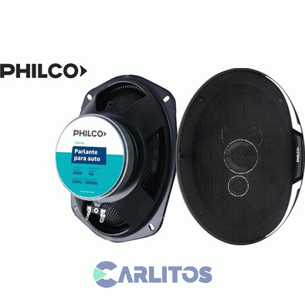 Parlantes Para Automóvil Philco 400 Watts - 3 Vías - 6 X 9" Spo-2790