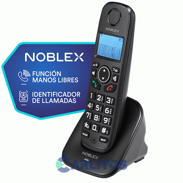 Telefono Inalambrico Noblex Id De Llamadas Negro Ndt-6000d