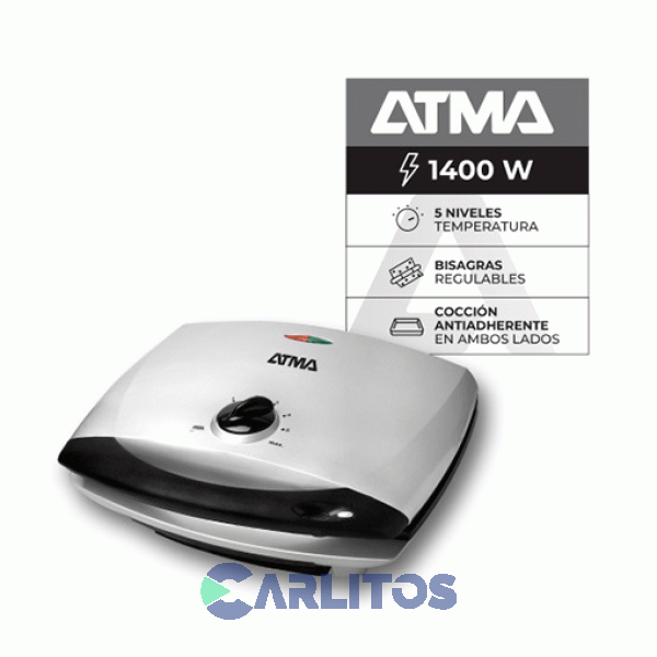 Parrilla Electrica Atma Grill Con Doble Tapa Pg4720p
