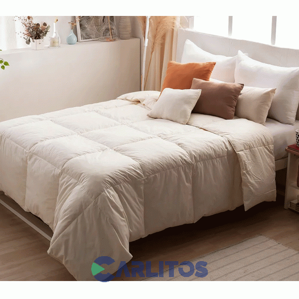 Acolchado Pluma Oro Casablanca King Size Ivory