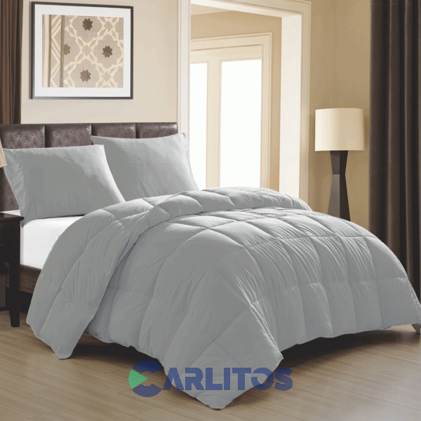Acolchado King Size Edredón Piuma Mantra Me25 Gris