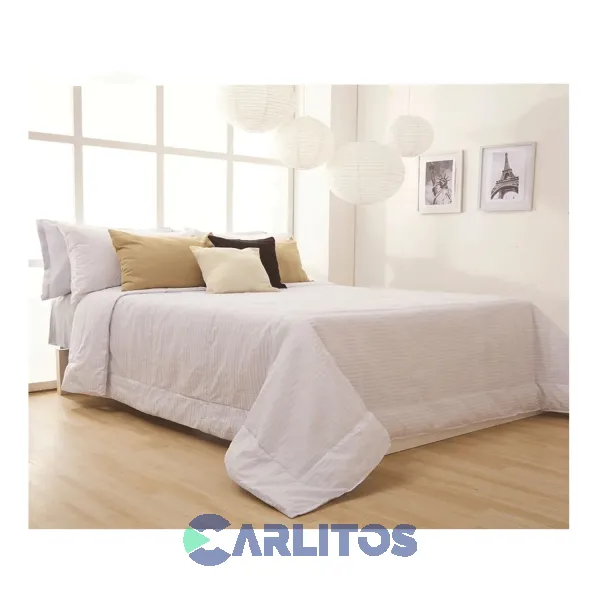Acolchado Plumón Sintético Inspira Casablanca Queen Size