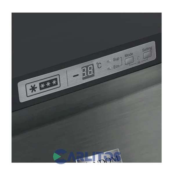 Freezer Vertical  Vondom Acero Inoxidable 85 Litros Fr55comb