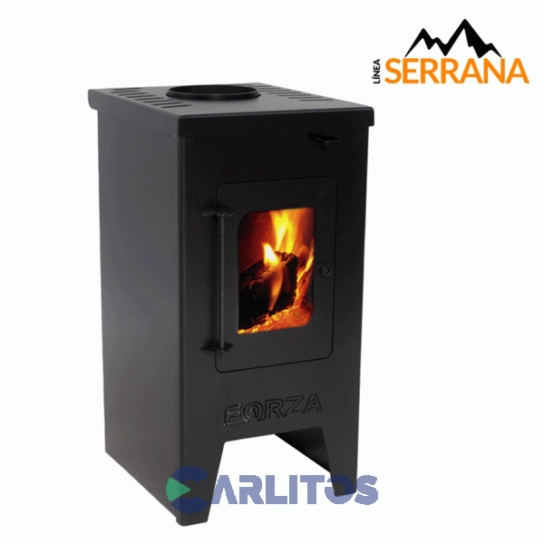 Estufa A Leña De Pie Linea Serrana Forza 7500 Kc F-7500