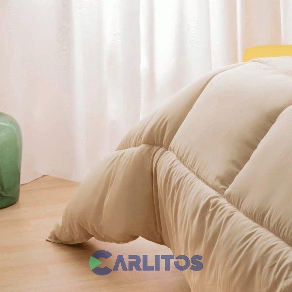 Acolchado Oro Reversible Casablanca 2 Y 1/2 Plaza Beige