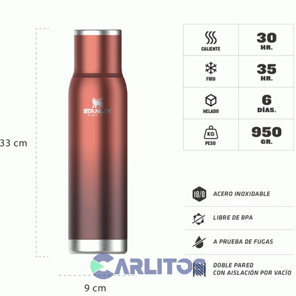 Termo De Mate Stanley Adventure To Go 1.3 Litros Clay Terr