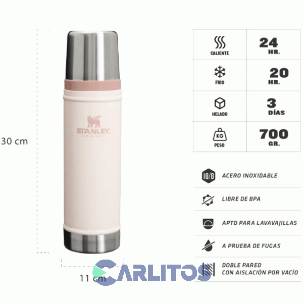 Termo De Mate Stanley Legendario Clasico 0.591 Litros