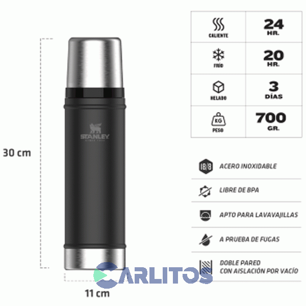 Termo De Mate Stanley Legendario Clasico 0.591 Litros