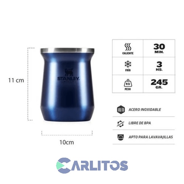 Mate Stanley Legendario Clásico Azul Noche