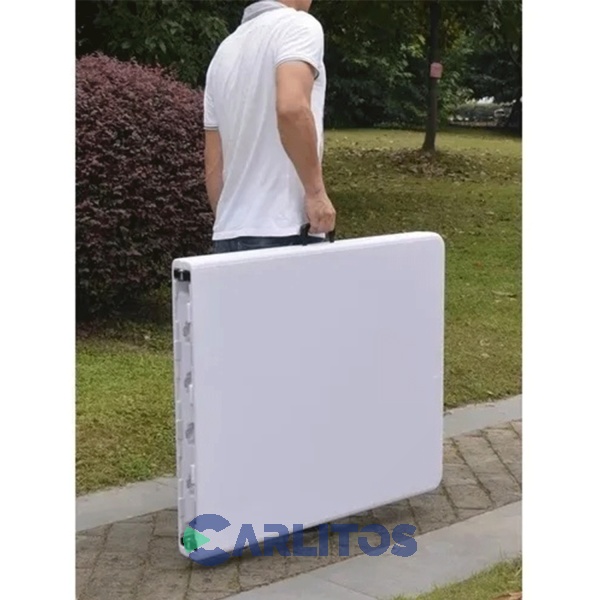 Mesa Plegable Multiuso Con Estructura De Acero 1.50 Mts Outdors M150