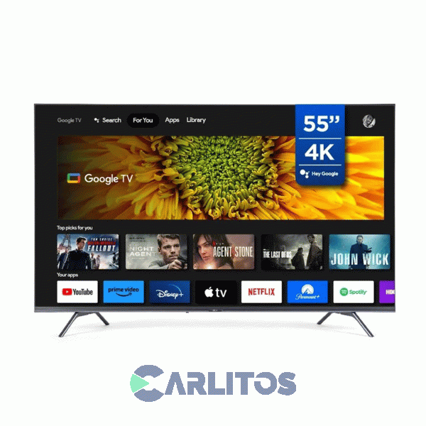 Smart TV Led 55" 4K Ultra HD Bgh Con Google TV B5523us6g