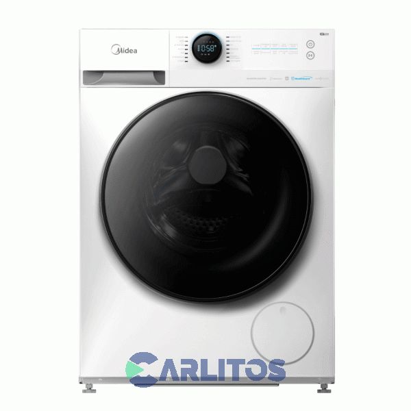Lavarropa Carga Frontal Midea Inverter 8 KG - 1400 Rpm Blanco Mf200w80wb/w-a1