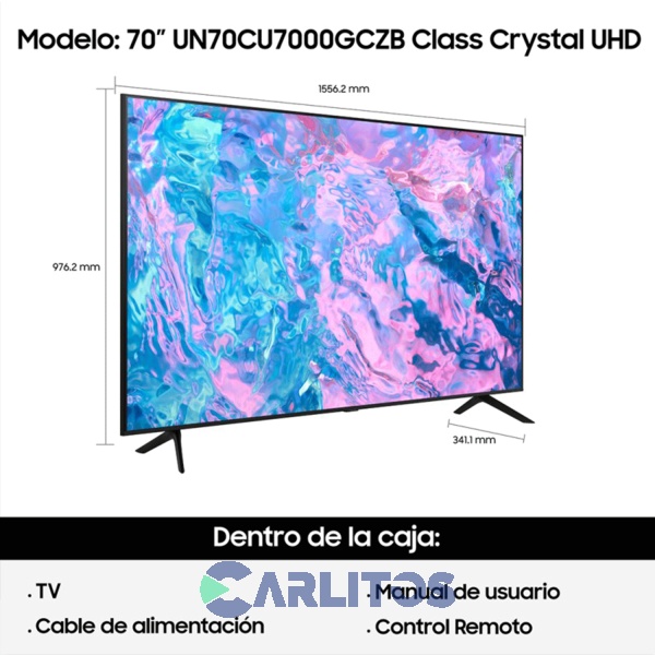 Smart Tv Led 70" 4K Ultra HD  Samsung Un70cu7000gczb