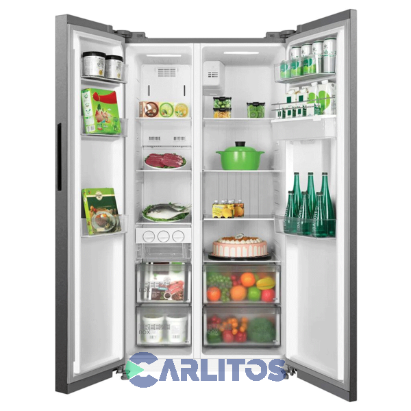 Heladera No Frost Side By Side Midea Inverter 521 Litros Acero Inoxid Mdrs710fge46adw