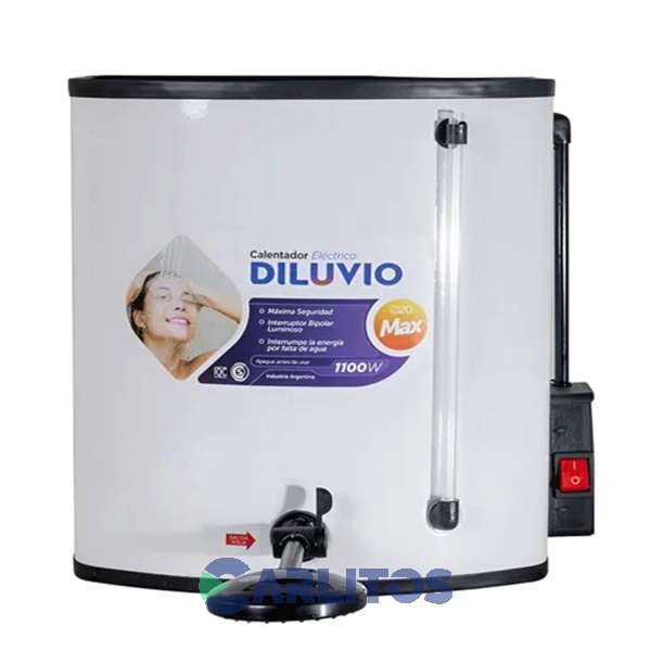 Calefon Electrico Indelplast Enlozado D20max 20 Lts Grifo Plastico