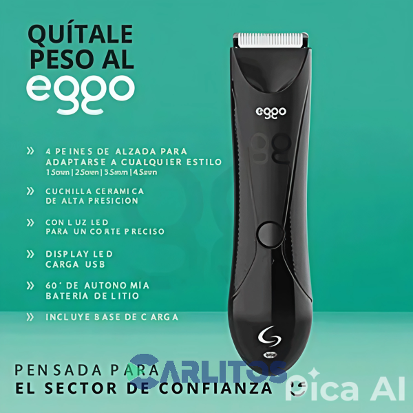Afeitadora Corporal Bodygroom Eggo Gama GT Eggo - HY