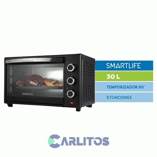 Horno Eléctrico Grill Smartlife 30 Litros Sl-go0030pn
