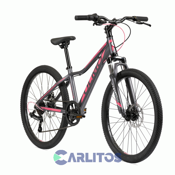 Bicicleta Olmo Todo Terreno Rod.24" Whis Negro/Fucsia