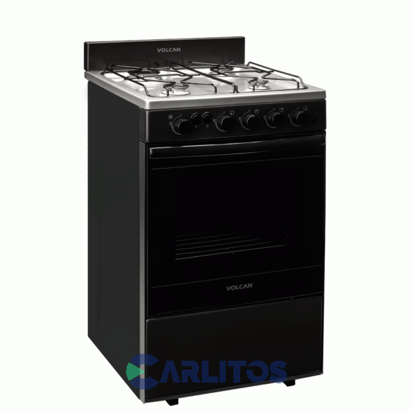 Cocina a Gas Volcan 55 Cm - Grafito 4 Horn.-Luz-Encendido-Multigas 87665vm
