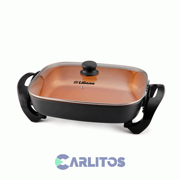 Parrilla Electrica Lilliana Grill Con Tapa De Vidrio  Aak920