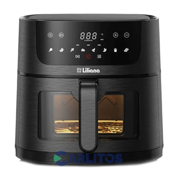 Freidora De Aire Fryer Lilliana Duogrill Digital Negra  Af906