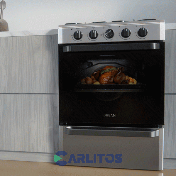 Cocina A Gas Drean 56 CM Acero Inoxidable Multigas Cd5602ai0