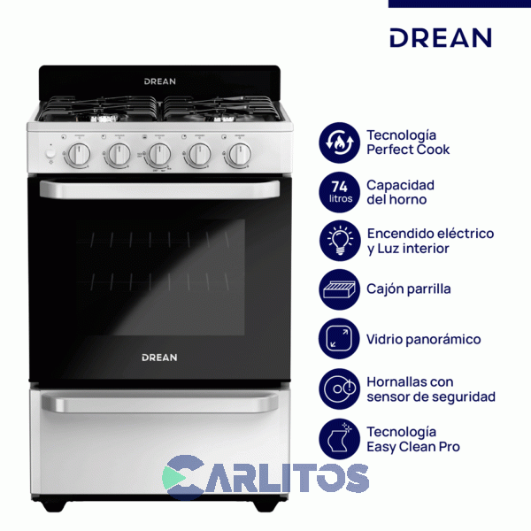 Cocina A Gas Drean 56 CM Multigas Cd5603ab0