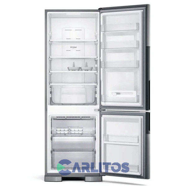 Heladera No Frost Whirpool Combi Inverter 397 Litros Acero Inoxidable Wre44bk