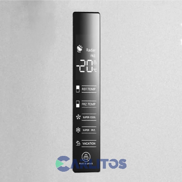 Heladera No Frost Side By Side Midea 470 Litros Inverter  Acero IRf-f17xar1