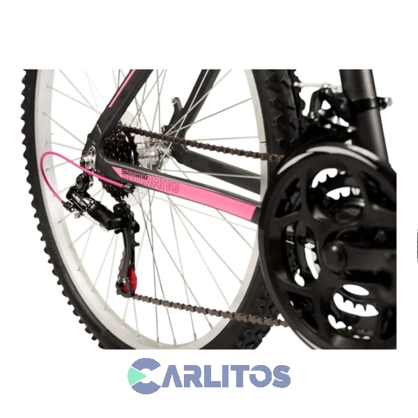 Bicicleta Todo Terreno Wish 265 Mtb 26" Olmo Negro Con Fucsia