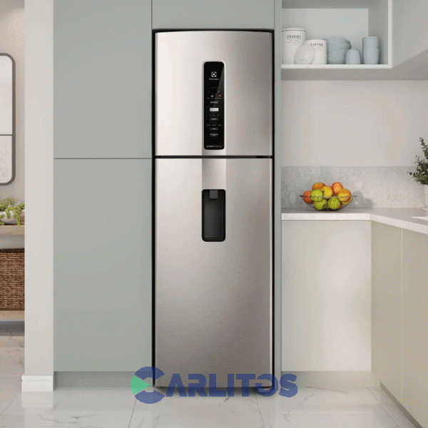 Heladera No Frost Electrolux Inverter 424 Litros Gris Plata Iw45s