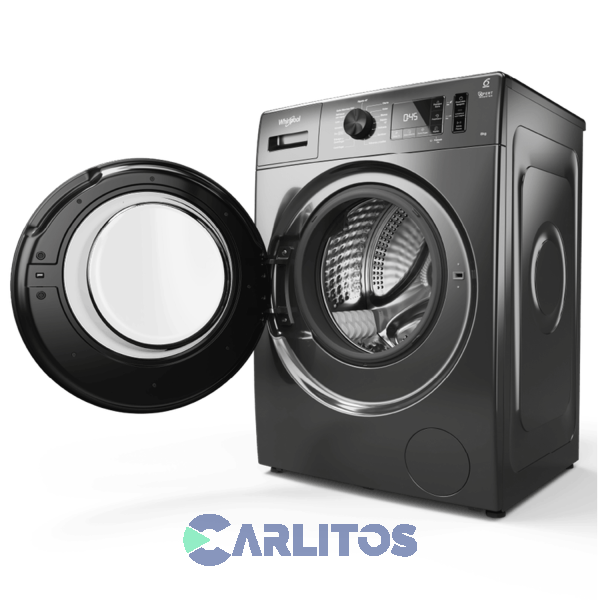 LAVARROPA CARGA FRONTAL 8 KG GRIS 1200 RPM INVERTER WHIRLPOOL WNQ80AS