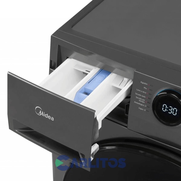 Lavasecarropa Midea Inverter 12+8 kg -1400 RPM Gris Mf200d120b/t-a1