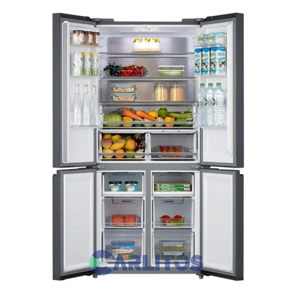 Heladera No Frost Side By Side Midea Inverter 470 Litros Acero Inoxidable Rf-m17xar1