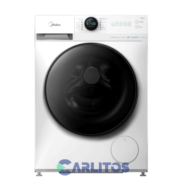 Lavasecarropa  Midea Inverter 8 KG-1400 RPM Blanco Mf200d80wb/w-A1