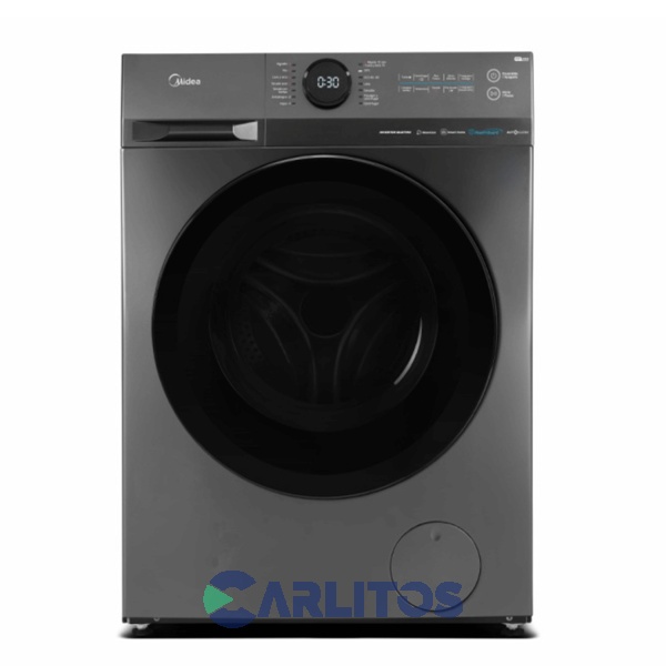 Lavasecarropa Midea Inverter 8 KG-1400 RPM  Plata Mg200d80wb/t-a1