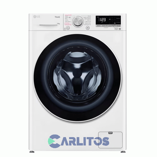 Lavarropa Carga Frontal Inverter Lg 10 KG -1400 RPM Con Wifi Bl Wm10wvc4s6