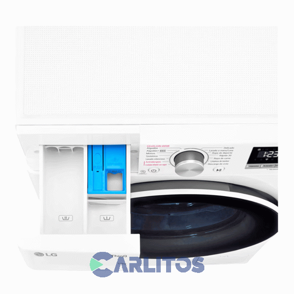 Lavarropa Carga Frontal Inverter Lg 10 KG -1400 RPM Con Wifi Bl Wm10wvc4s6