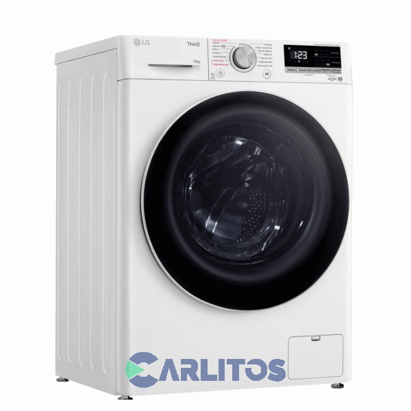 Lavarropa Carga Frontal Inverter Lg 10 KG -1400 RPM Con Wifi Bl Wm10wvc4s6