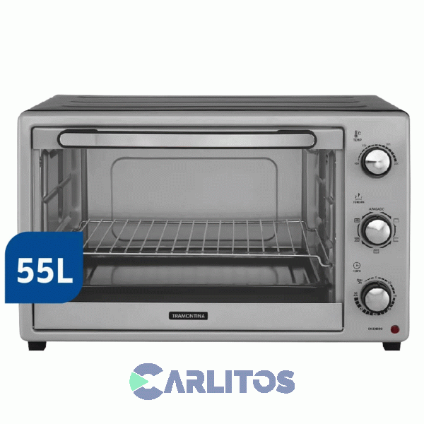 Horno Electrico Grill Tramontina Conveccion 55 Litros Silver Cook 55l Hec