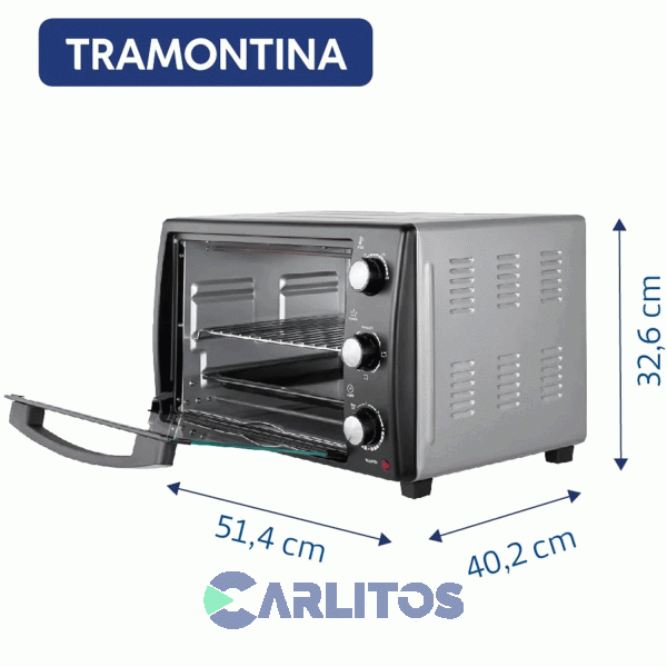 Horno Electrico Grill Tramontina 40 Litros Glass Cook