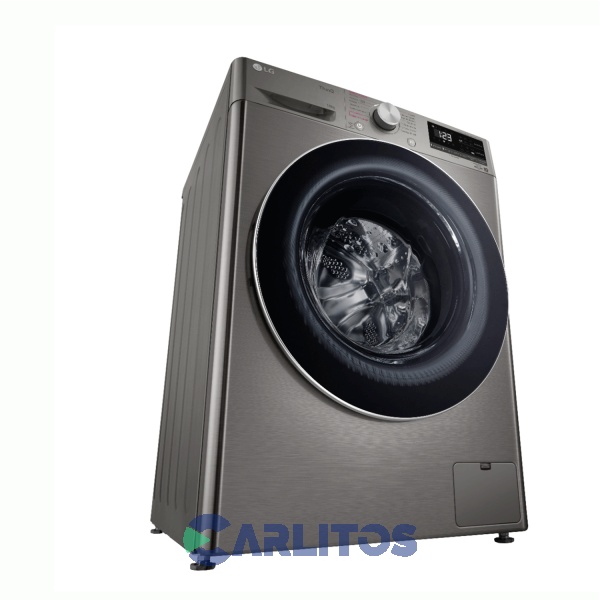 Lavarropa Carga Frontal LG Inverter 10 Kg -1400 Rpm Gris Wifi Wm10vvc4s6
