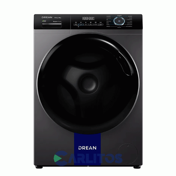 LSCDR1208SG    Lavasecarropa Carga Frontal Drean Inverter 12+8 KG - 1400 RPM Plata Lscdr1208sg