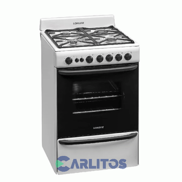 Cocina A Gas Longvie 56 CM Blanca Multigas 13501bf