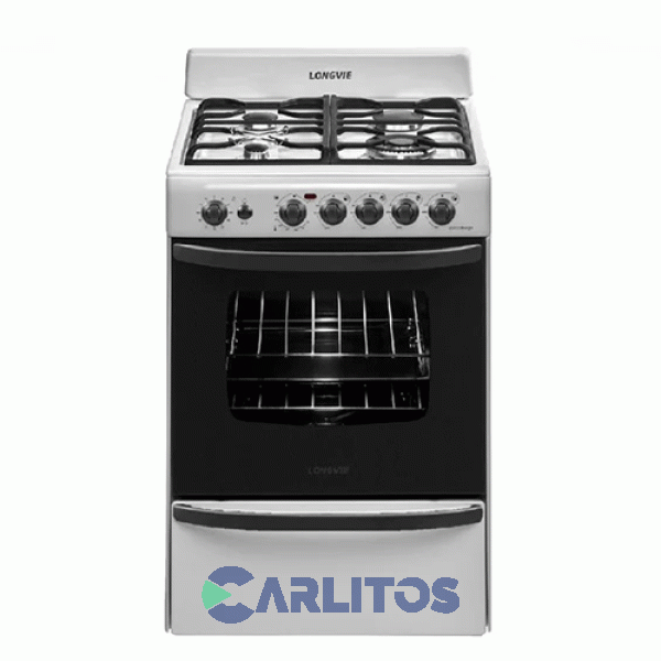 Cocina A Gas Longvie 56 CM Blanca Multigas 19501b
