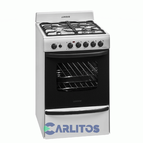 Cocina A Gas Longvie 56 CM Blanca Multigas 19501b