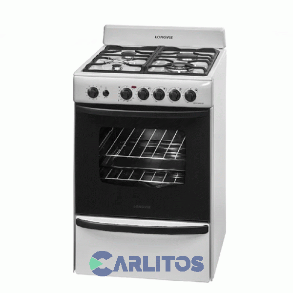 Cocina A Gas Longvie 56 CM Blanca Multigas 19501b