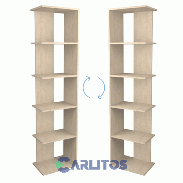 Biblioteca Abierta 0.44 Mts Fiplasto Roble Kendal